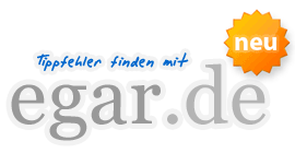 egar.de | Sparen durch Tippfehler